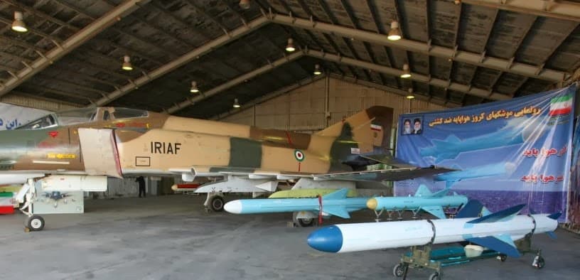 Iran Arms its F-4 Phantom Fighter Jets With 200-km Range Ghader Anti-Ship Cruise Missile iranian air force fighter jet destroyed targted ground attack launched fired (6)