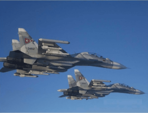 Su-30Mk2 intercepts EP-3 over international waters